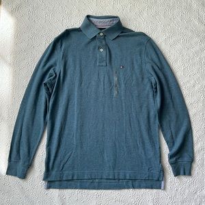 Brand New Blue Small Long Sleeve Tommy Hilfiger Polo shirt